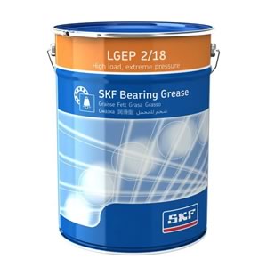 Graxa para Rolamentos SKF LGEP 2/18 Balde 18kg Alta Carga Pressão Extrema