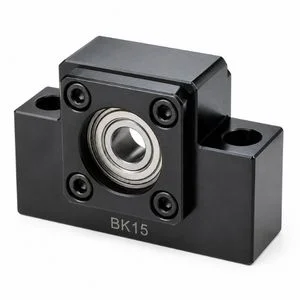 Mancal para fuso de esfera de suporte fixo e flutuante séries BK, BF, FK e FF para estabilidade axial, distribuído pela X3 Rolamentos.