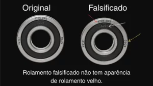 Home 23 Rolamento Falsificado não tem aparência de rolamento velho