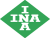 Logo da marca INA, fabricante de rolamentos, guias lineares e componentes industriais.